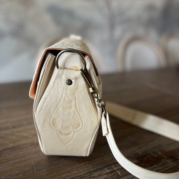 Vintage Flores Leather Handbag - Picture 4 of 7